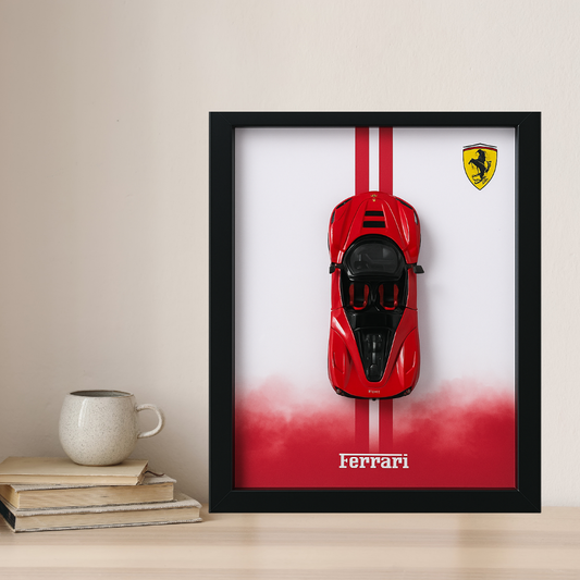 Ferrari 3D Car Frame Wall Art