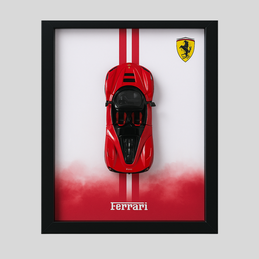 Ferrari 3D Car Frame Wall Art