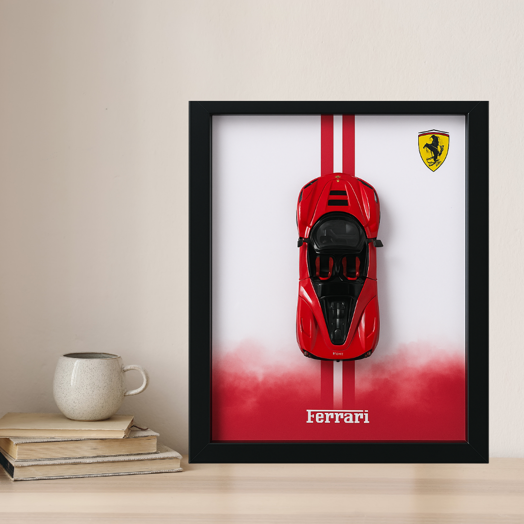 Ferrari 3D Car Frame Wall Art