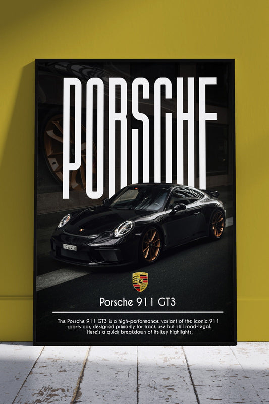 Porsche 911 GT3 | Car Poster Wall Art