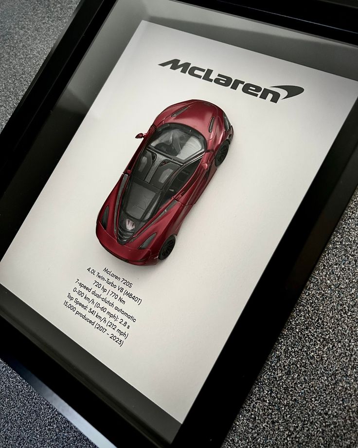 McLaren 3D Car Frame Wall Art