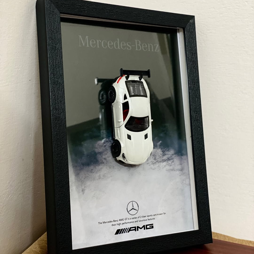 Mercedes AMG 3D Car Frame Wall Art