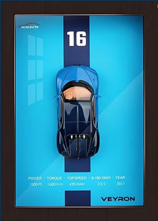 Buggati 3d Car Frame Wall Art