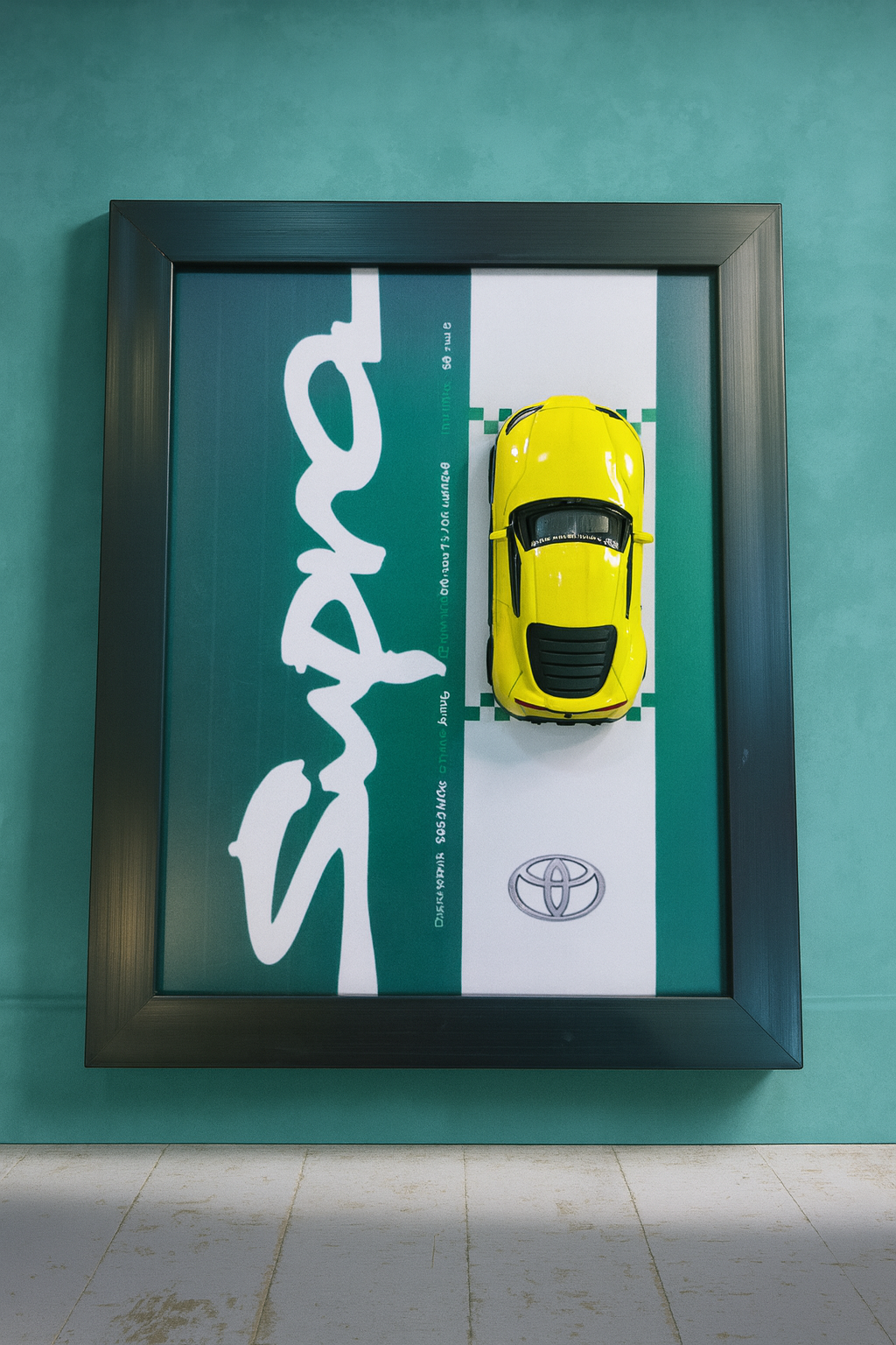 Supra 3D Car Frame | Wall Art