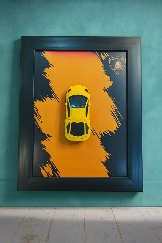 Lamborghini 3D Car Frame Wall Art