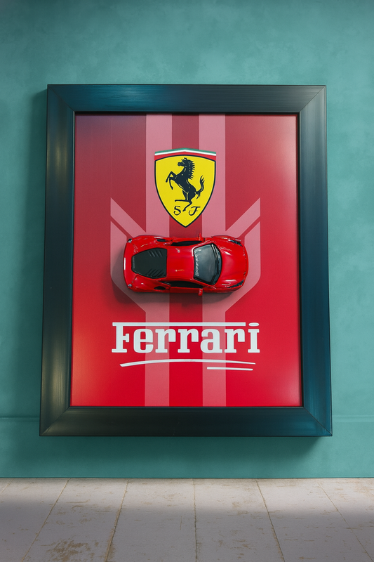 Ferrari 3D Car Frame | Wall Art