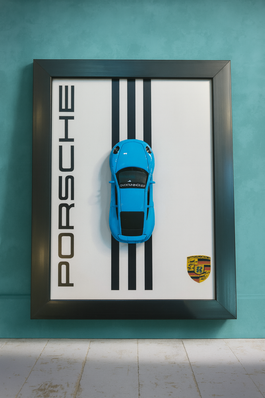 Porche 911 3D Car Frame | Wall Art